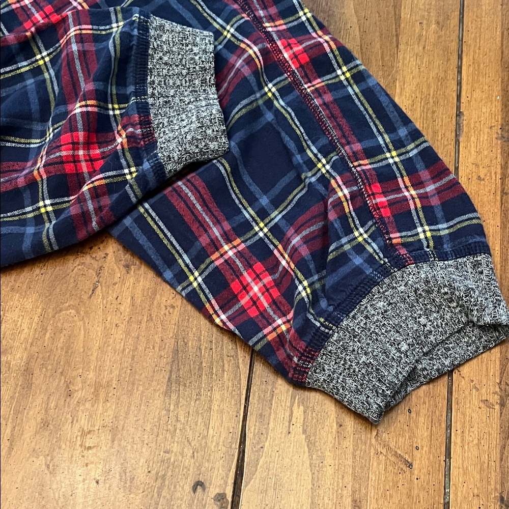 Aerie Plaid Lounge Pants in Red, Blue, and Yellow - Picture 5 of 7